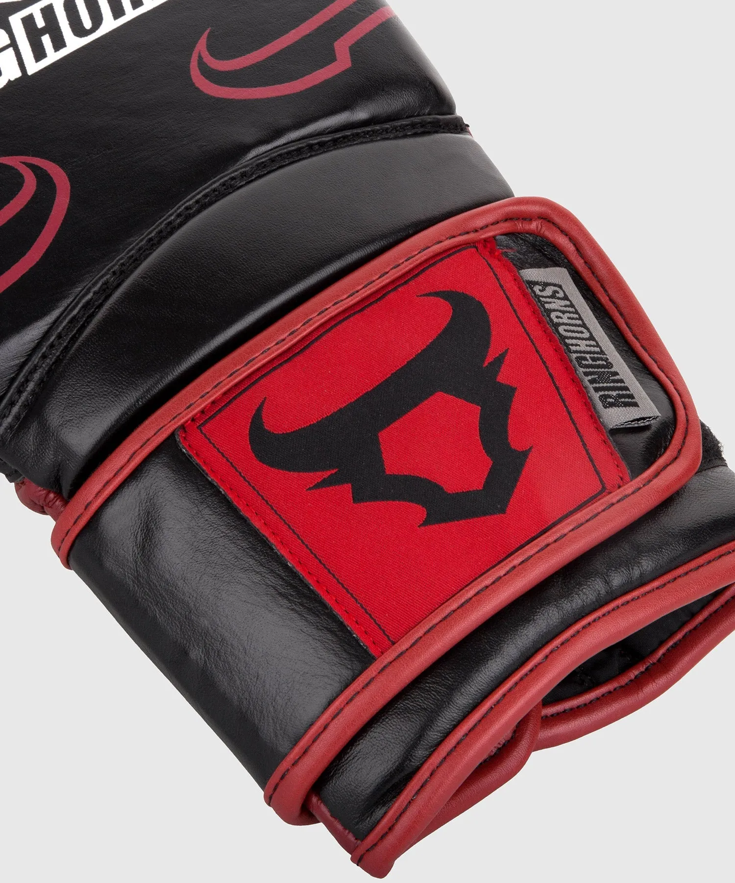 Ringhorns Destroyer Boxing Gloves - Leather - Black/Red