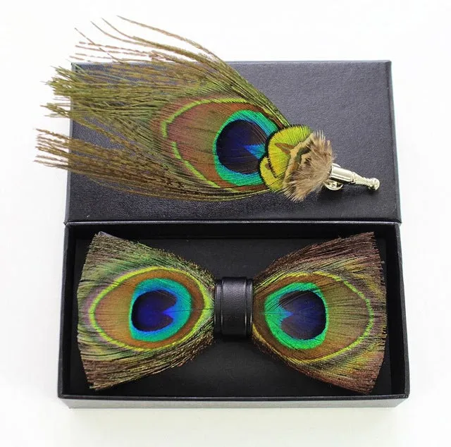 Spalding Feather Bow Tie Set