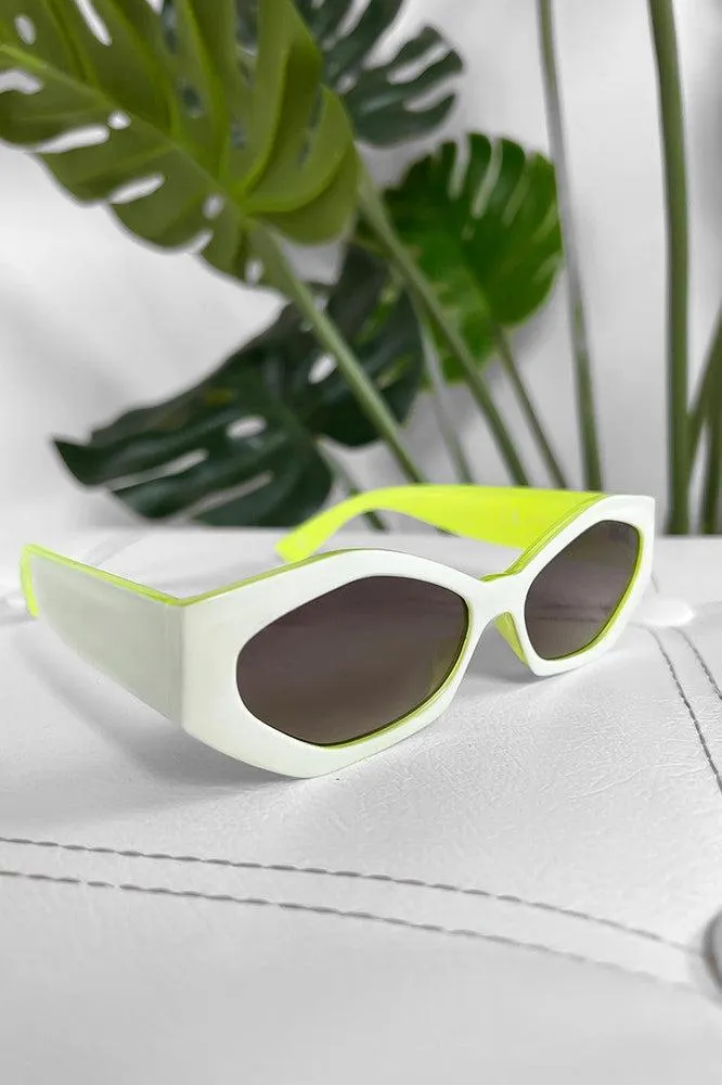 Squared Off Oval Sunglasses