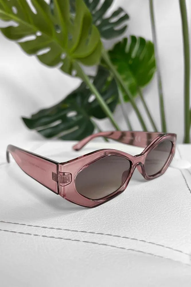 Squared Off Oval Sunglasses