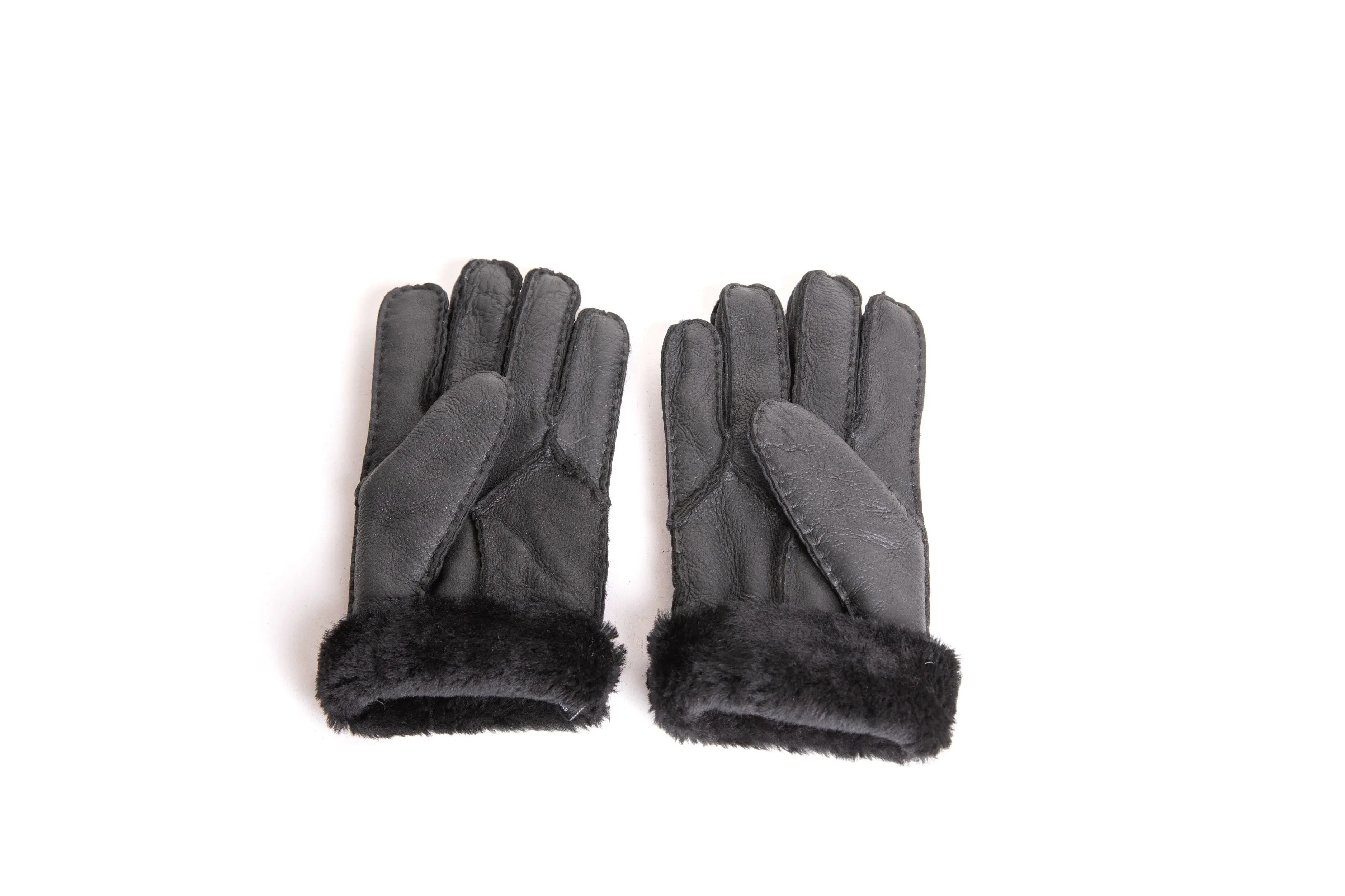 Stitching Gloves With Full Grain Leather