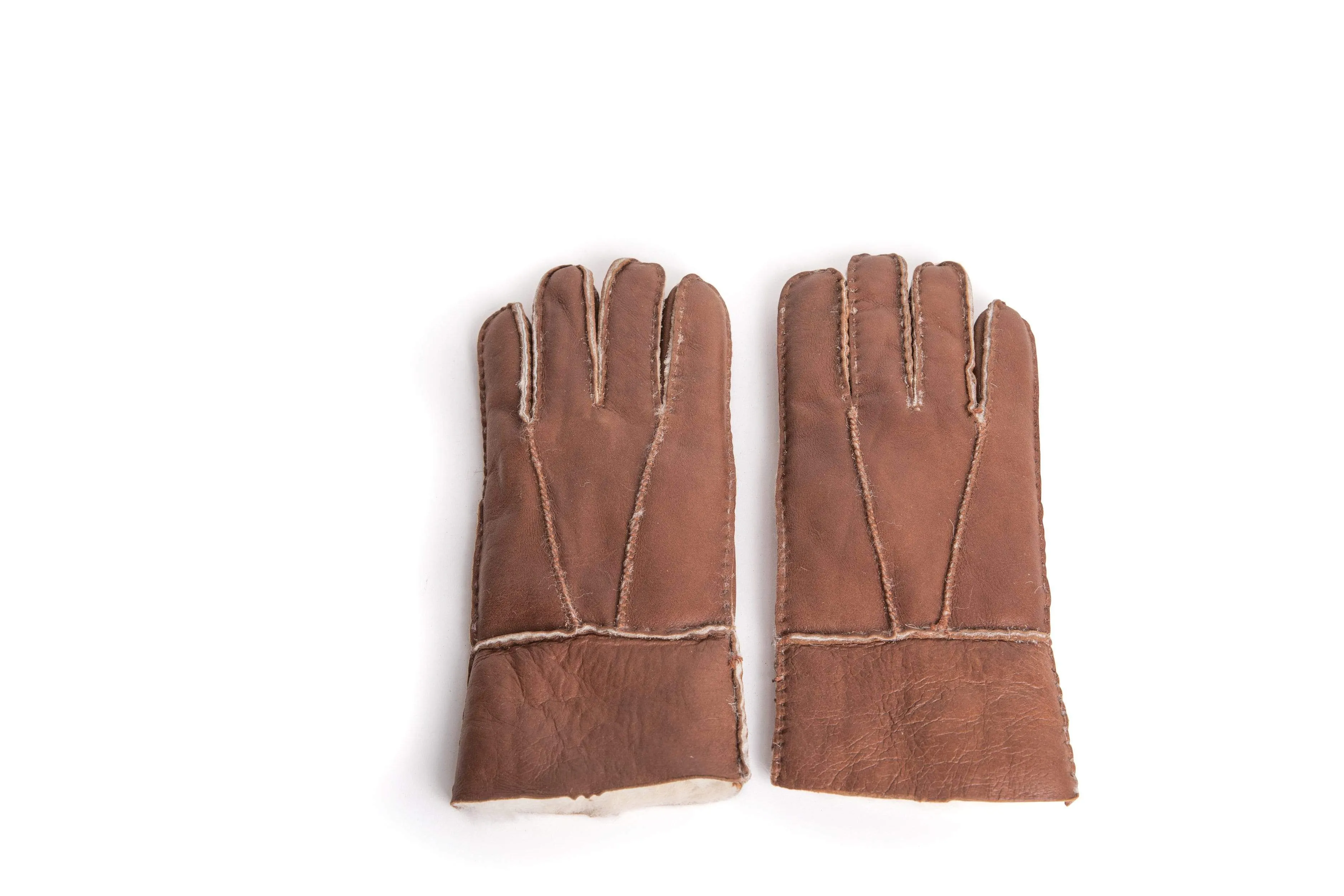 Stitching Gloves With Full Grain Leather