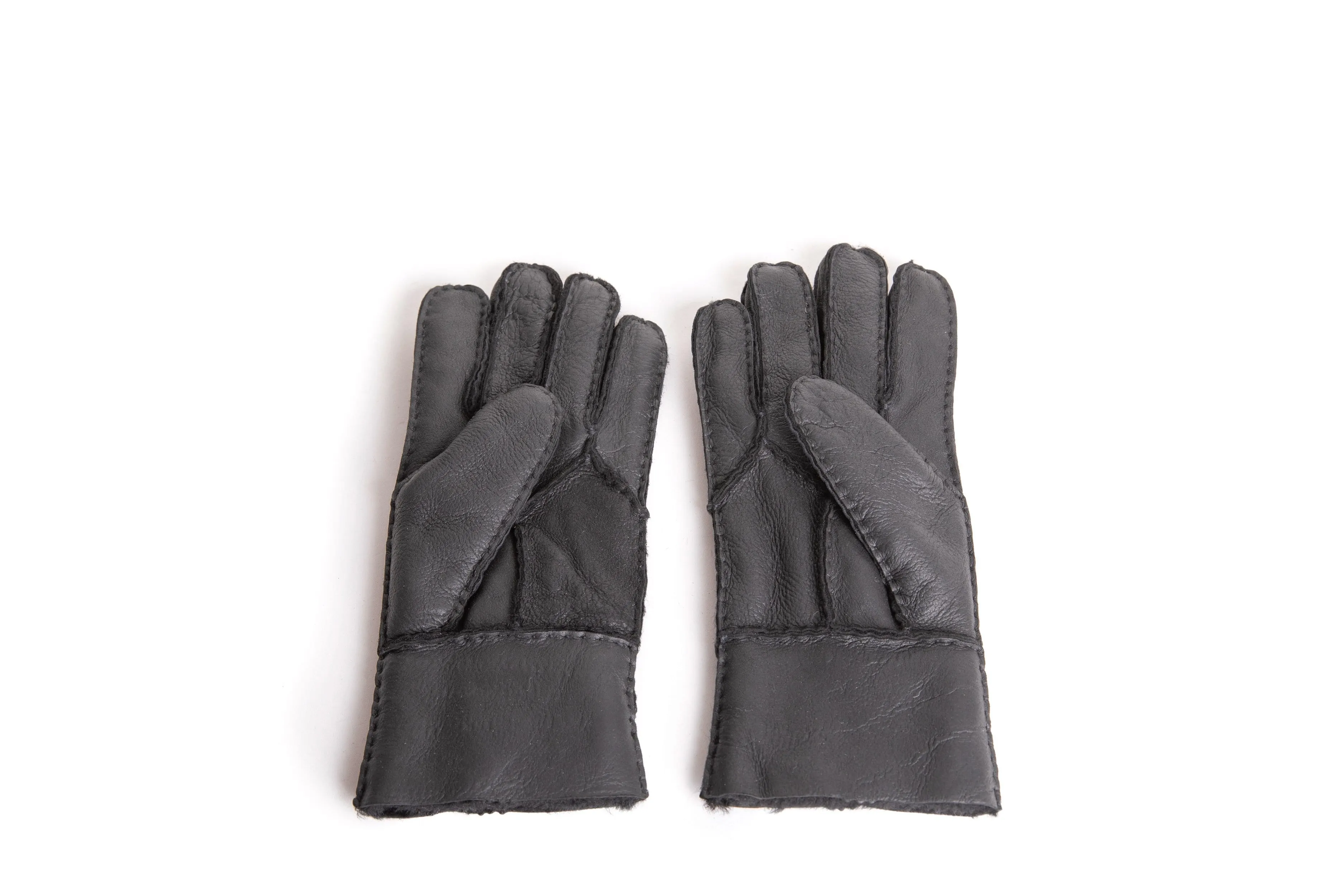 Stitching Gloves With Full Grain Leather