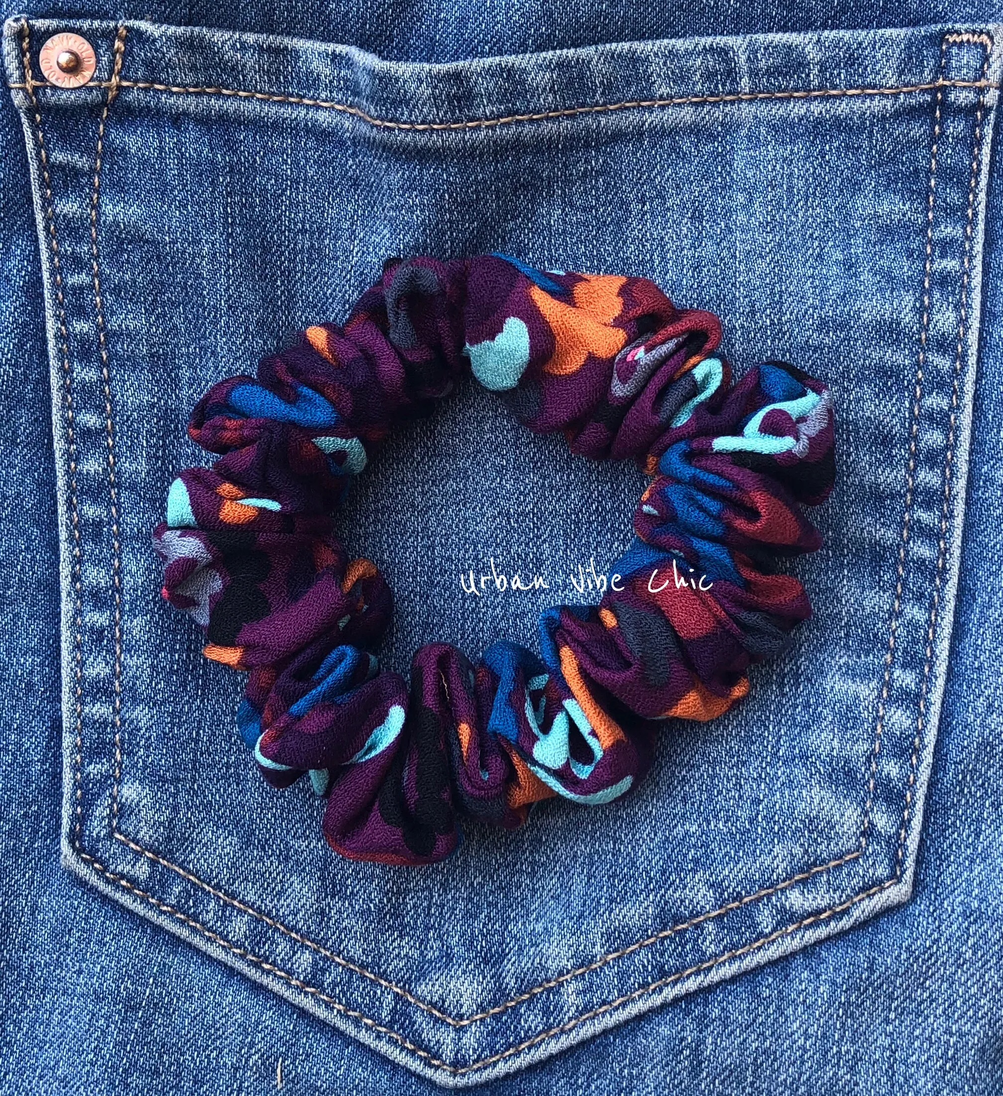 Unique Hair Scrunchies -   Kaleidoscope