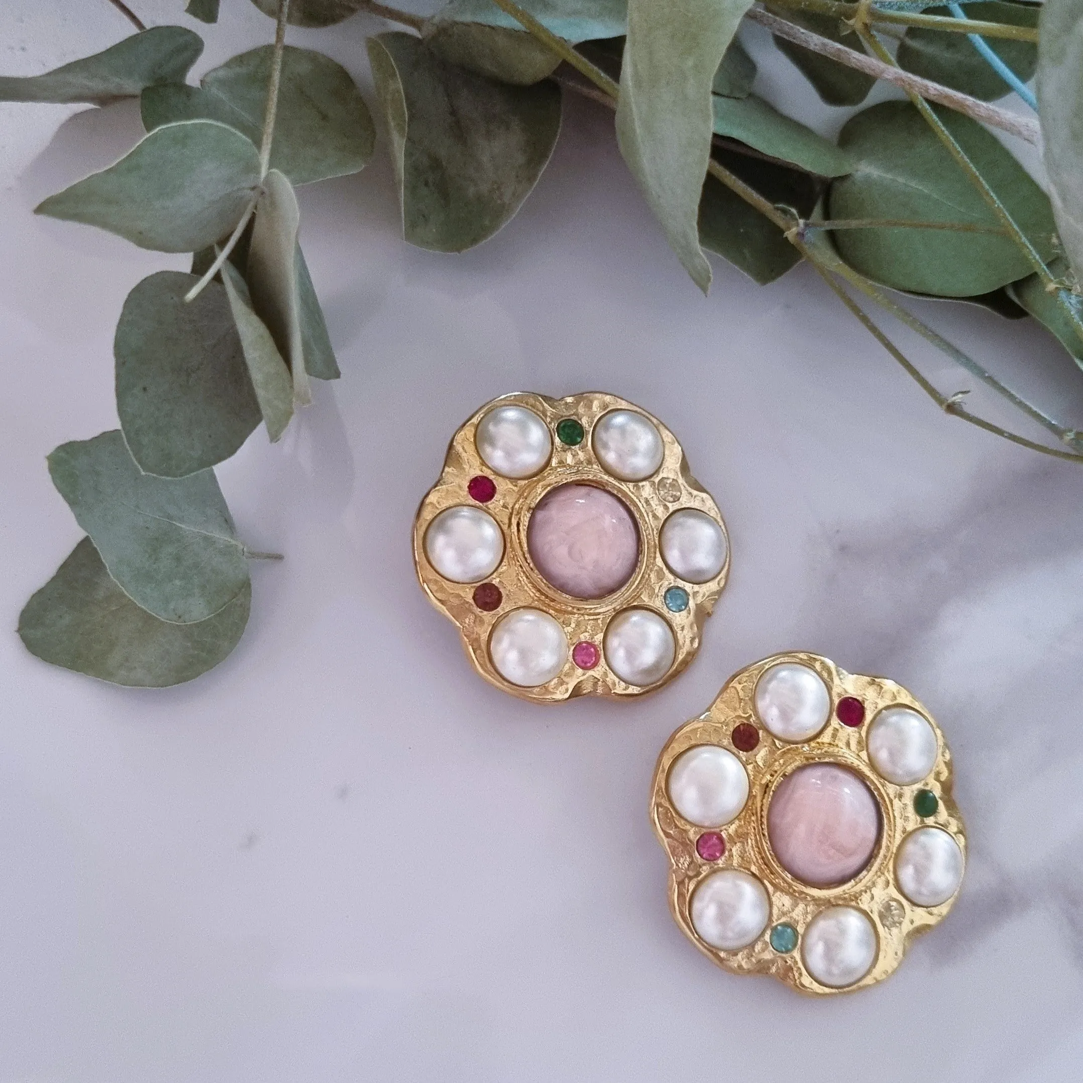 Vintage earrings - Clip on earrings