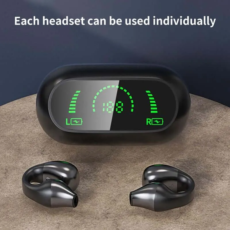 Wireless Ear Clip Bone Conduction Headphones